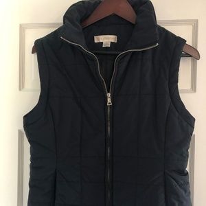 Black Zip Up Vest